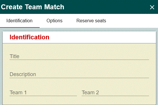 Create Team Match